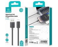 USAMS Kabel KY Series 2,4A USB-A do Lightning 1m czarny - 1569059 - zdjęcie 6